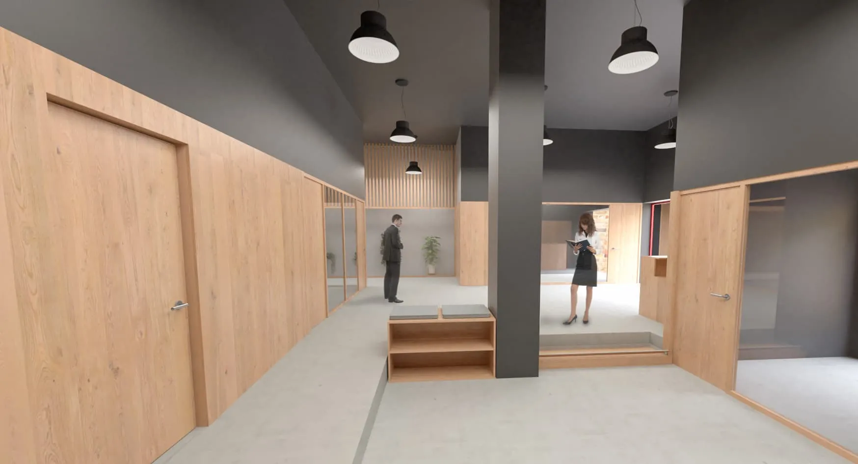 Actividad y diseño interior para Coworking