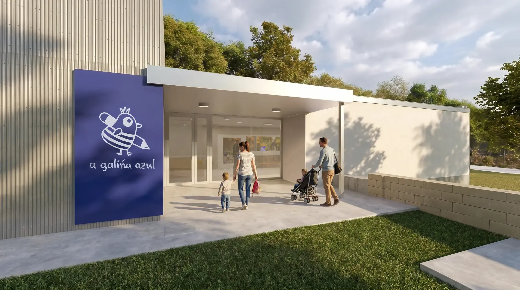 Ampliación da escola infantil Galiña Azul no polígono industrial Lalín 2000 - EspazoIntermedio